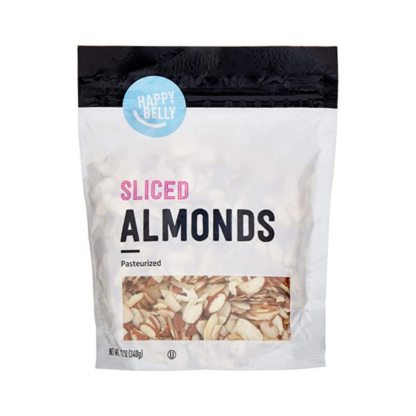Almendras en rodajas Happy Belly marca Amazon