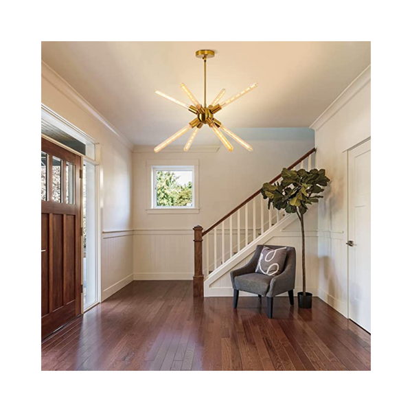 Led Tube Bulbs Sputnik Chandelier Light Fixture