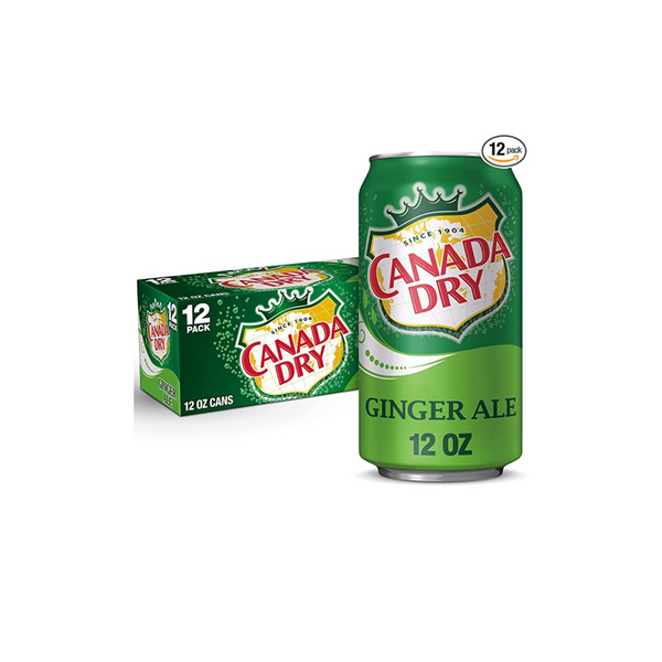 12 latas de refresco Canada Dry Ginger Ale o refresco Diet Ginger Ale