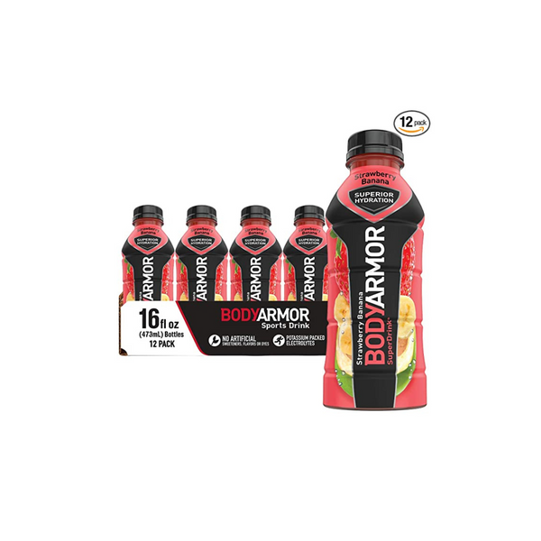 12 Bottles Of BODYARMOR Strawberry Banana Sports Drink