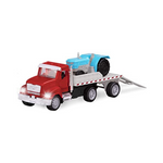Driven by Battat Micro Flatbed Truck with Trailer & Miniature Toy Tractor
