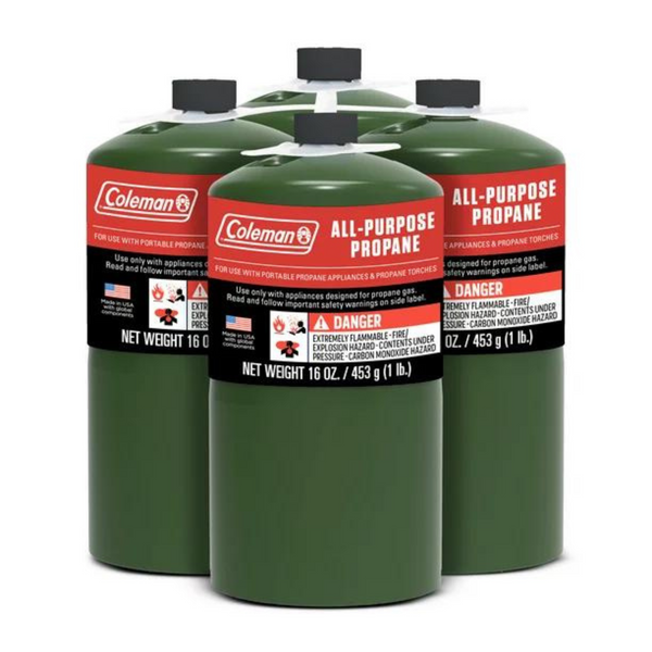 4 cilindros de gas propano multiusos Coleman