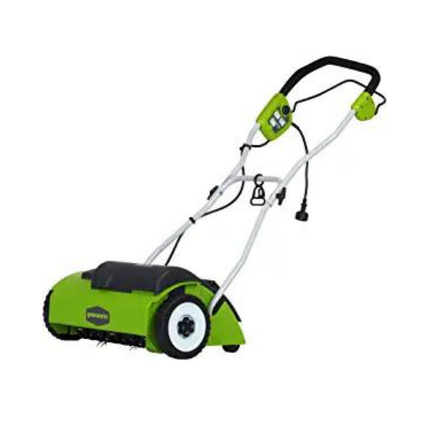 Escarificador eléctrico con cable Greenworks de 10 amperios y 14"