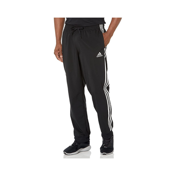 adidas Aeroready Essentials - Pantalones tejidos con puños cónicos y 3 rayas para hombre
