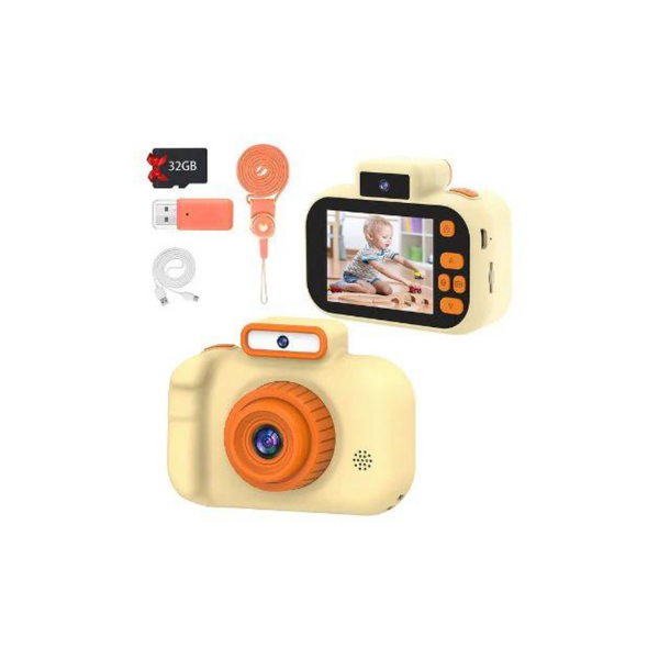 Cámara de vídeo digital para niños con tarjeta SD de 32 GB