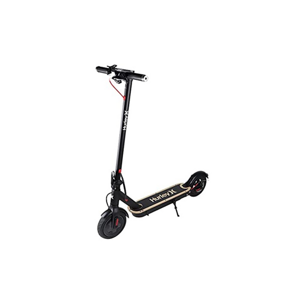 Hurley Hang 5 Electric Scooter, Powerful 500 Watt Motor, Folding Design, Hurley Black