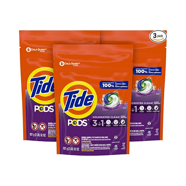 Cápsulas de jabón para detergente para ropa Tide PODS de 111 unidades