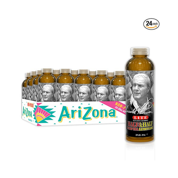 Paquete de 24 limonada de té helado mitad y mitad Arizona Arnold Palmer