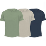 3 Tagless Super Soft Regular Fit Crew Neck T-Shirts (6 Colors)