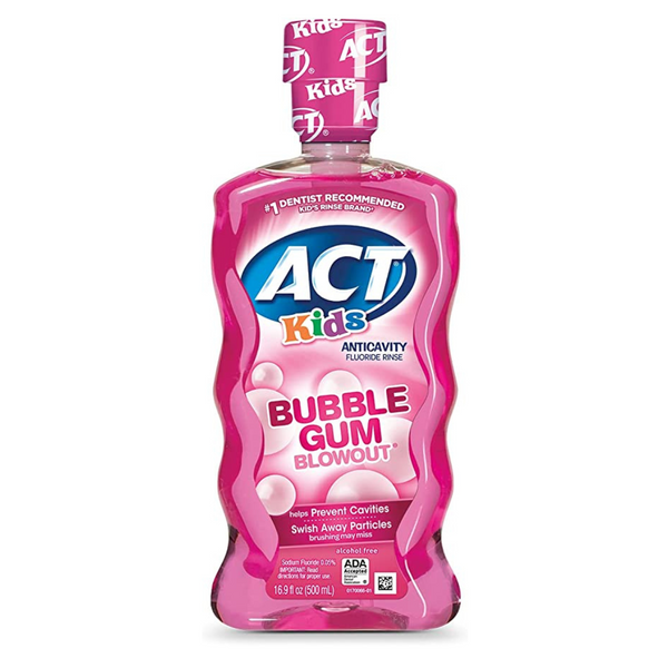ACT Kids Anticavity Fluoride Rinse Bubble Gum Blowout