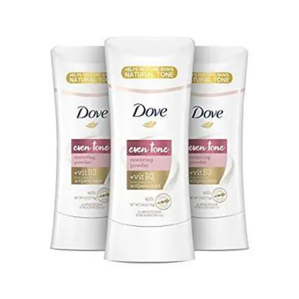 Pack of 3 Dove Even Tone Antiperspirant Deodorant
