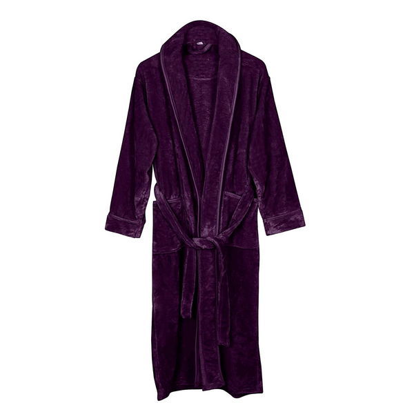 NY Threads Women Fleece Shawl Collar Bathrobe (15 Colors) PzDeals