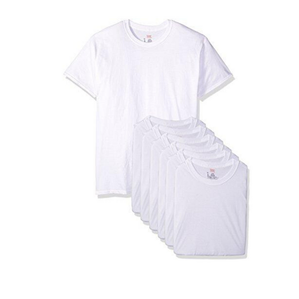 6 camisetas interiores con cuello redondo FreshIQ ComfortSoft de Hanes Ultimate para hombre