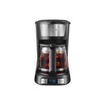 Cafetera caliente y helada programable de 12 tazas