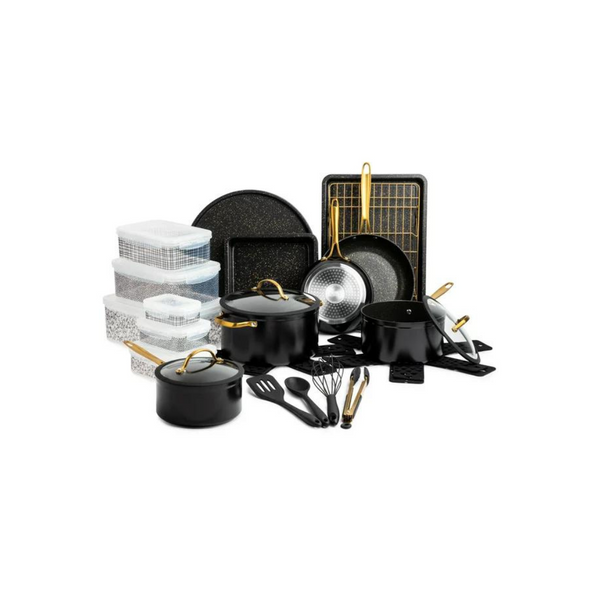 Juego de utensilios de cocina y utensilios para hornear antiadherentes de 32 piezas