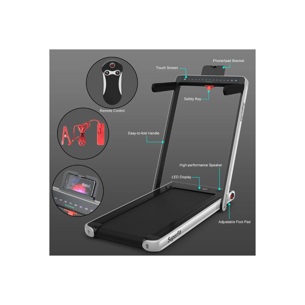 Cinta de correr plegable con pantalla dual