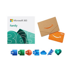 12-Month Subscription to Microsoft 365 Family Plan [6 People) + $50 Amazon Gift Card