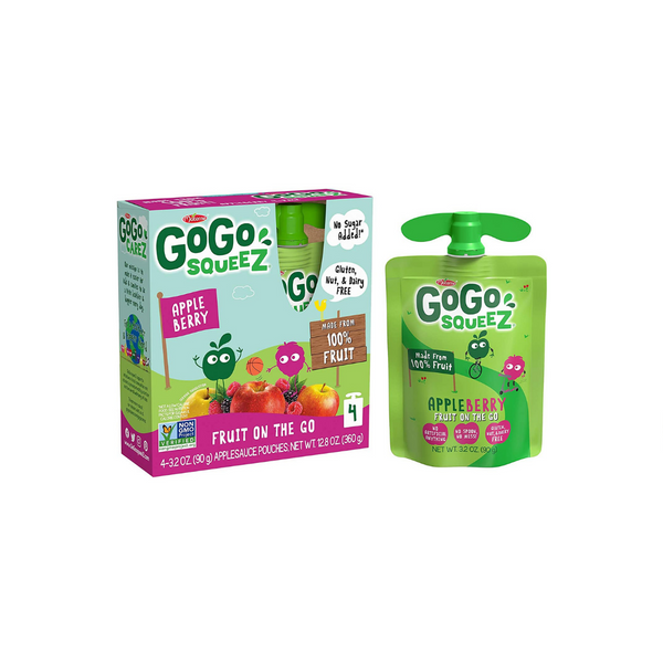 48 Pouches Of GoGo squeeZ Apple Berry Applesauce