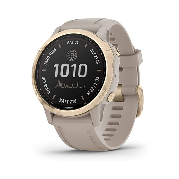 Garmin fenix 6s Pro Solar Smaller-Sized Multisport GPS Watch with Solar Charging Capabilities, Advanced Training Features and Data