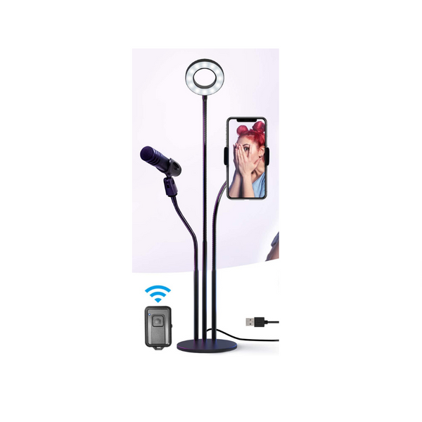 Ring Light with Phone Holder & Mic Stand