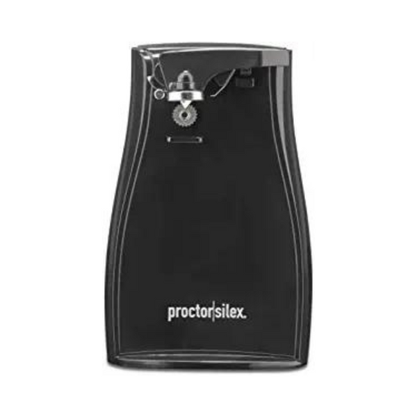 Abrelatas automático eléctrico Proctor Silex con afilador de cuchillos