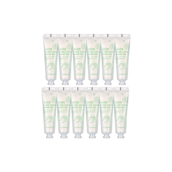 12 Tonymoly Aloe 62% Alcohol Hand Sanitizer Gels
