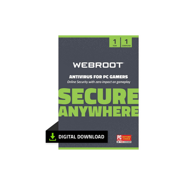 Webroot Antivirus Protection y software de seguridad de Internet para jugadores de PC