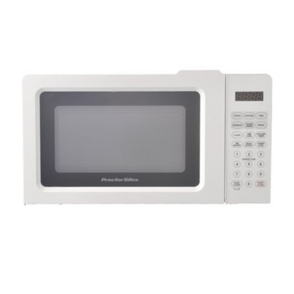 Proctor Silex 0,7 pies cúbicos. Horno microondas digital de 700 W (blanco)