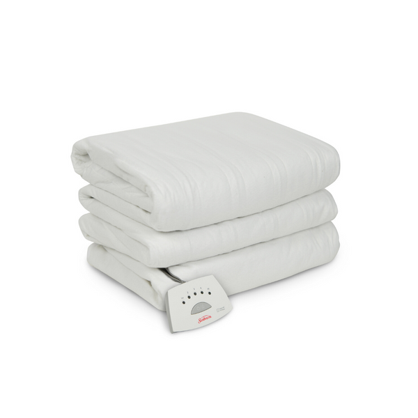 Protector de colchón con calefacción Sunbeam con 5 configuraciones de calor (Queen)