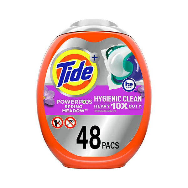 Tide Hygienic Clean Heavy 10x Duty Power PODS Detergente para ropa en cápsulas de jabón