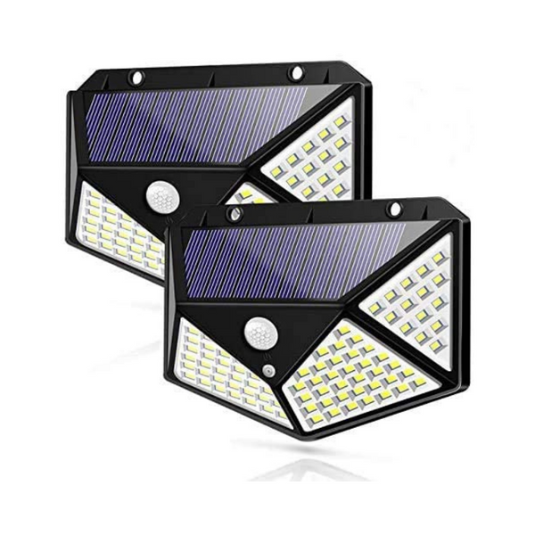 2 Pack Of 100 LED Outdoor Solar Lights