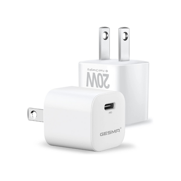 2 USB C 20W Fast Wall Chargers