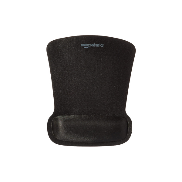 AmazonBasics Alfombrilla de gel para ratón con reposamuñecas