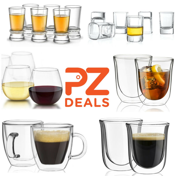 Hasta 45 % de descuento en vasos de chupito, tazas de doble pared, tazas de café expreso y candelabros