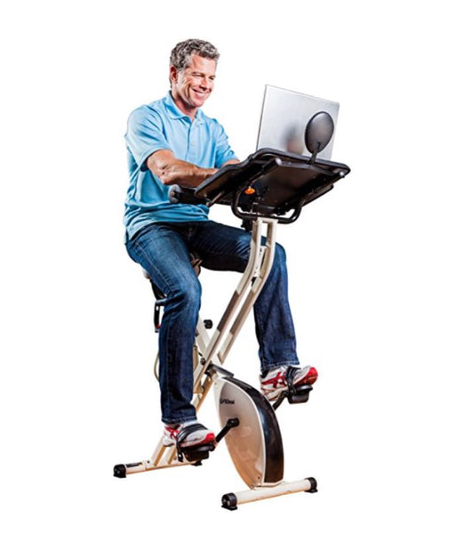 FitDesk Desk Exercise Bike with Massage Bar