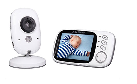 Video Baby Monitor with Night Vision and Temperature Monitoring