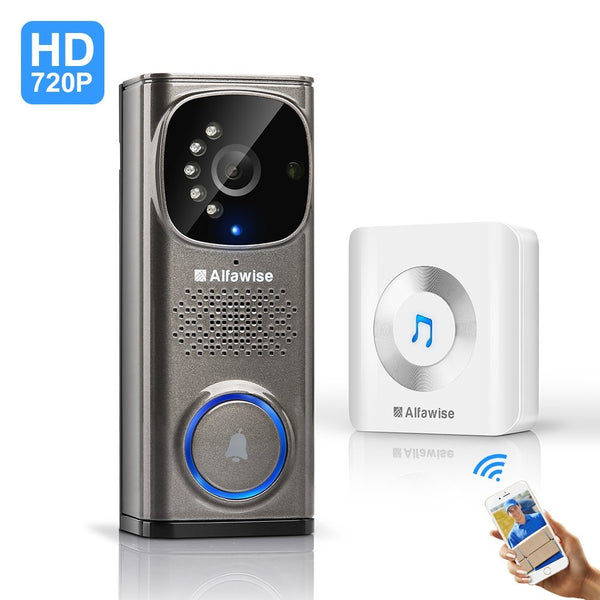 WiFi video doorbell with motion detection and night vision