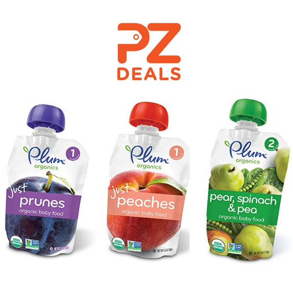 Pack of 12 Plum Organics baby food on sale