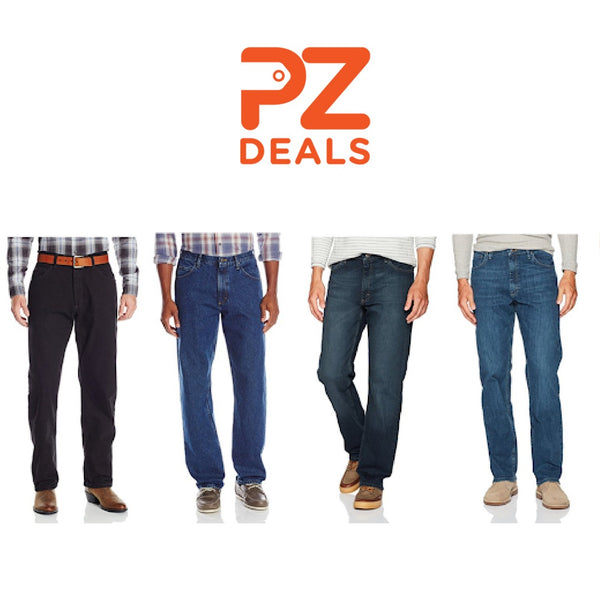 Wrangler Authentics Jean clásico de ajuste regular con 5 bolsillos para hombre