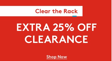 Extra 25% off clearance items from Nordstrom Rack