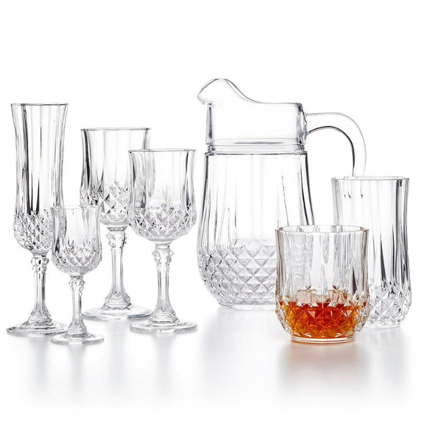 Set of 4 Longchamp Cristal D’Arques glasses