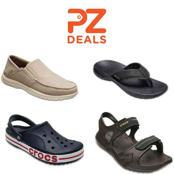 2 pairs of Crocs for $35