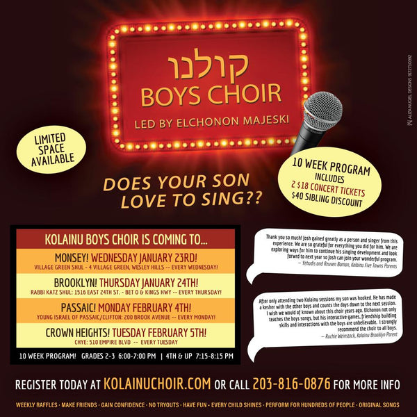 AD: After school plans this winter?  Kolainu boys choir is coming to your neighborhood!