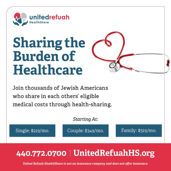 ¡Únase a miles de judíos estadounidenses que comparten los costos médicos elegibles de cada uno a través de la salud compartida!