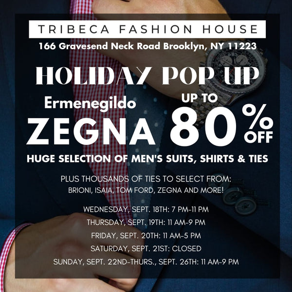 ¡Muestra de oferta navideña! Hasta 80% de descuento en trajes, camisas, corbatas y más de Zegna
