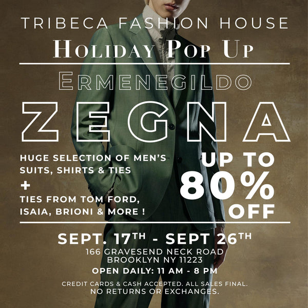 ¡Muestra de oferta navideña! Hasta 80% de descuento en trajes, camisas, corbatas y más de Zegna
