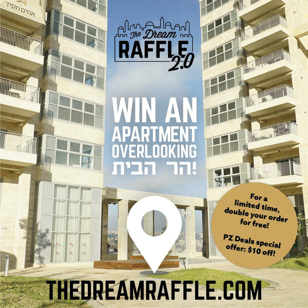 SUKKOS SAVINGS! Double your chances to win a luxury apartment for free!