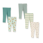 Paquete de 5 leggings unisex para bebés, niños pequeños y niños Amazon Essentials