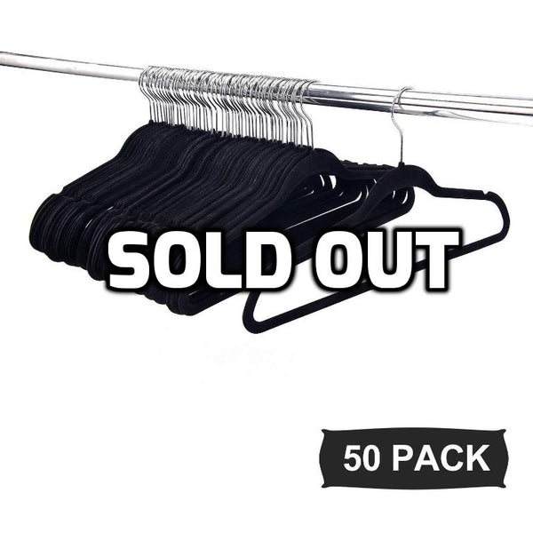 Pack of 50 velvet hangers
