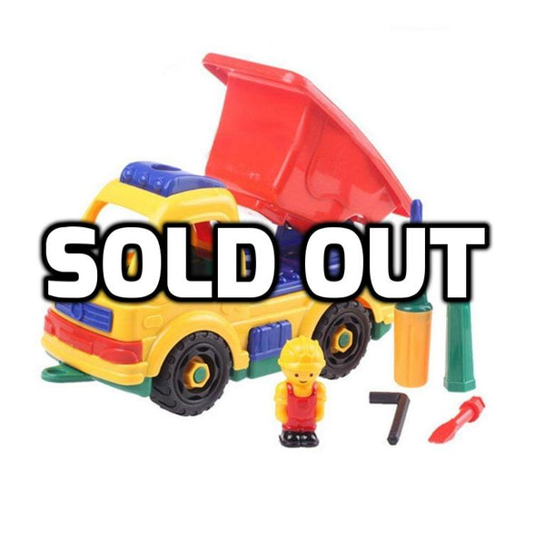 Take-A-Part truck car with drill and tools